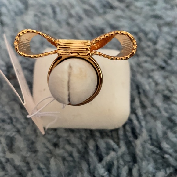 NWT KATE SPADE GOLDTONE RING, SIZE 6 - Picture 3 of 7